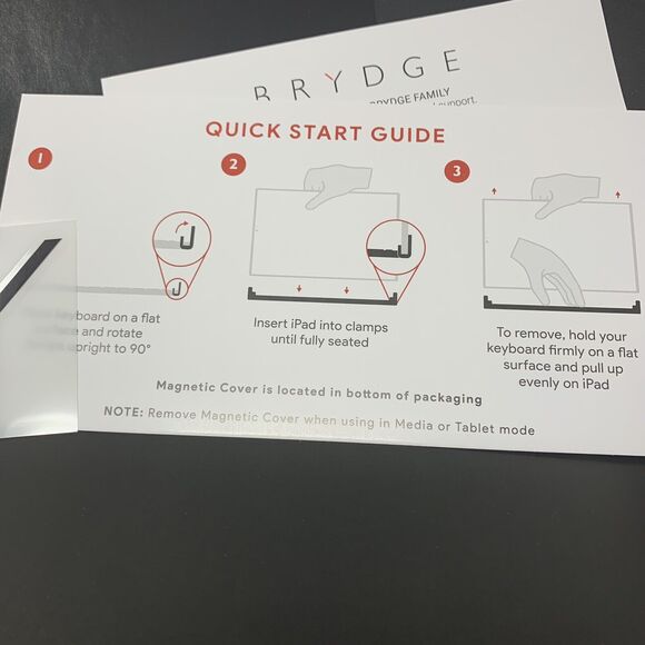 Brydge 12.9 Pro Keyboard iPad Pro 3rd Gen Cover No Oem Cable - Picture 10 of 11